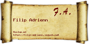 Filip Adrienn névjegykártya